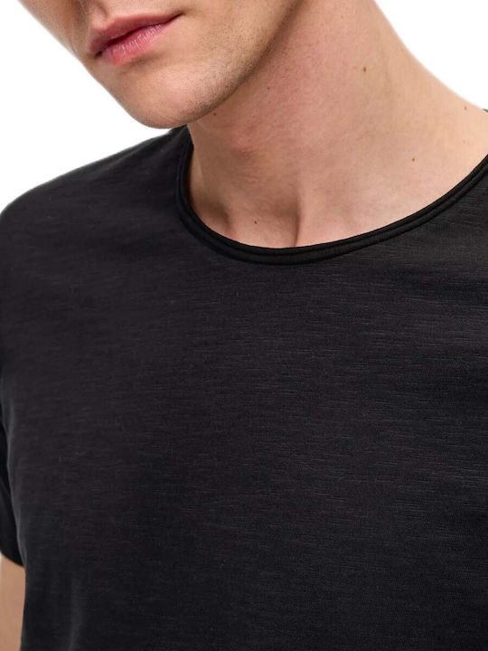 Herrenblusen T-Shirt Schwarz