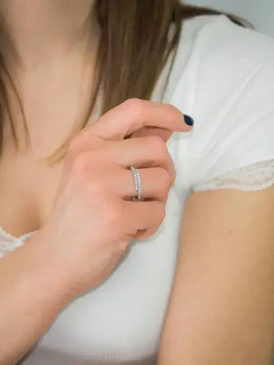 Set with Necklace Earrings Ring & Bracelet from 14K Gold with Stones