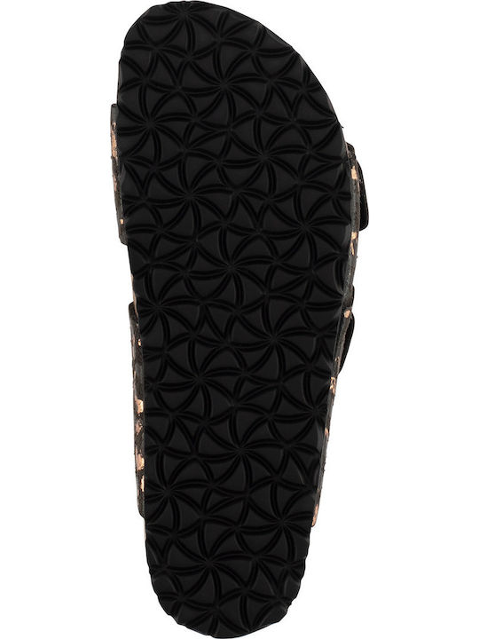 Damen Flache Sandalen Schwarz