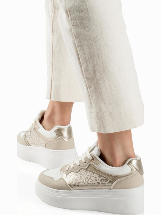 Flatforms Sneakers Bej Pentru Femei