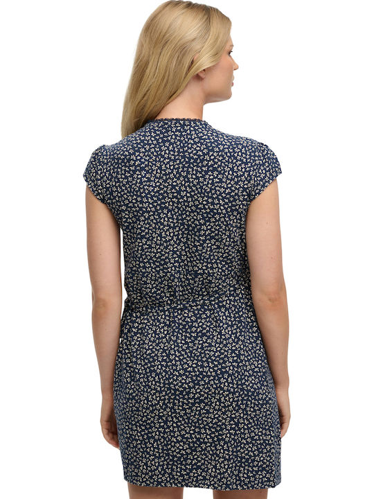 Summer Dress Navy Ditsy