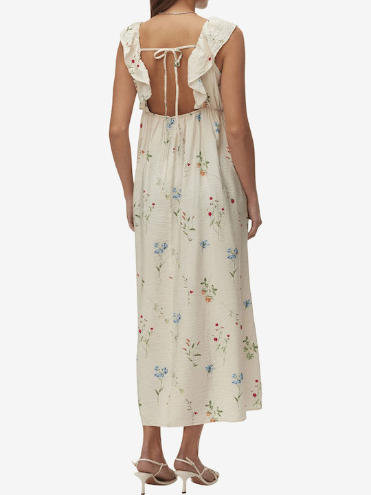 Josie Καλοκαιρινό Maxi Φόρεμα Μπεζ/floral