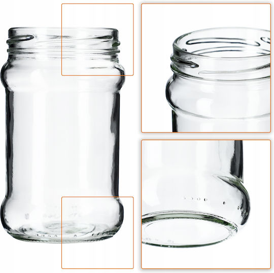 Kadax Glass Jar with Lid 315ml (10pcs)