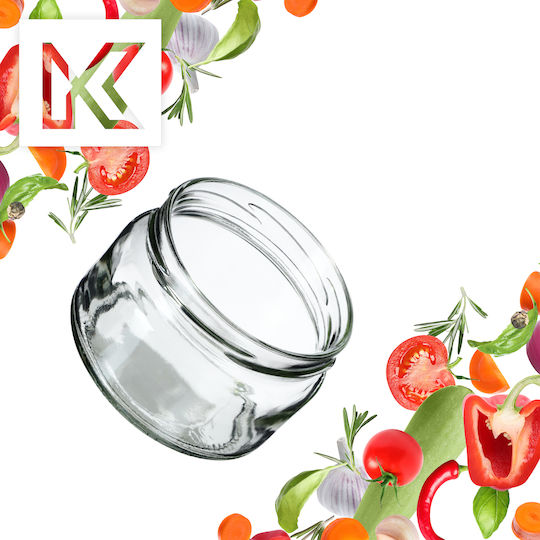 Kadax Borcan Din Sticlă Cu Capac 250ml (10 Buc)