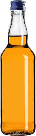 Glass Bottle 500ml Navy Blue Cap 10 Pcs