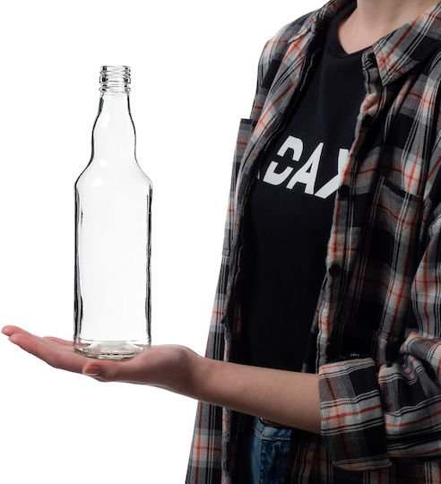 Glass Bottle 500ml Navy Blue Cap 10 Pcs