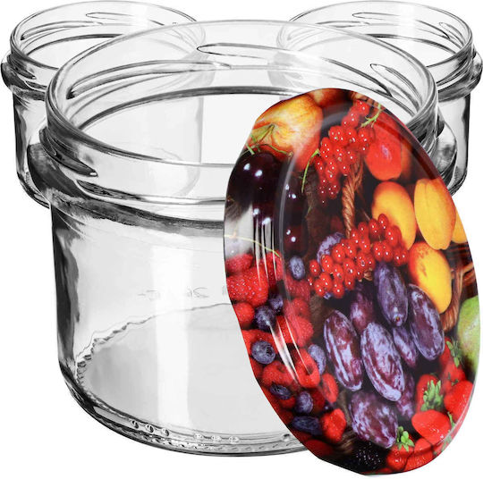 Kadax Βαζάκι Γυάλινο με Καπάκι 235ml (10τμχ)