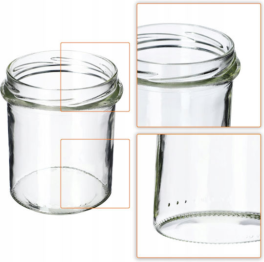 Kadax Буркан Стъклен с Капак 350ml (10 бр)