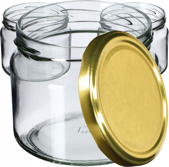 Kadax Borcan Din Sticlă Cu Capac 330ml 10 Buc