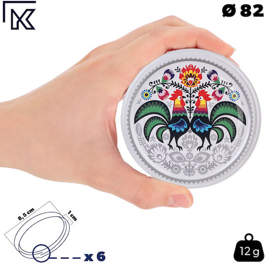 Kadax Βαζάκι Γυάλινο με Καπάκι 250ml (10τμχ)