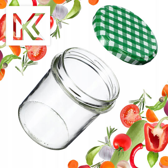 Kadax Βαζάκι Γυάλινο με Καπάκι 350ml (10τμχ)