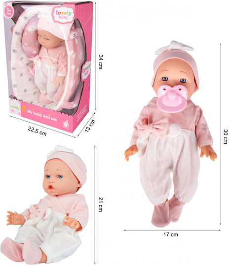 MalPlay Baby Doll Set for 3+ Years 22 cm Various Designs 1pc