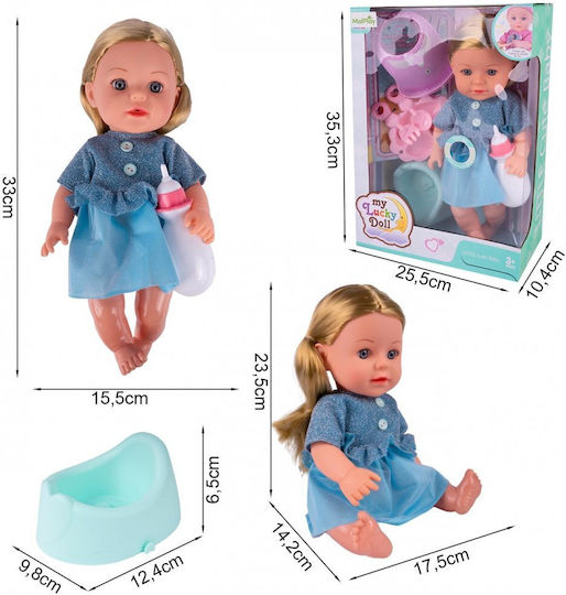 MalPlay Baby-Puppe 33 cm