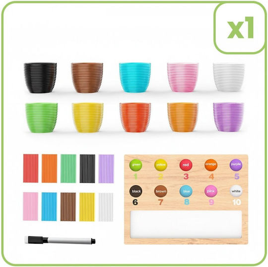 MalPlay Montessori Εκπαιδευτικό Παιχνίδι Γράμματα & Αριθμοί από Ξύλο 113916