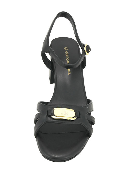 Leather Black Sandals