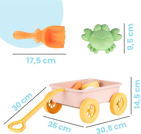 Malplay Pastel Pink Sand Play Set Cart Included Specific Accessories