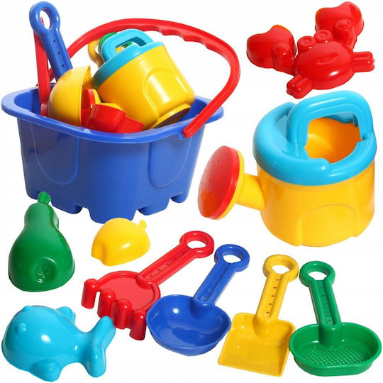 Set De Nisip 10 Accesorii Albastre