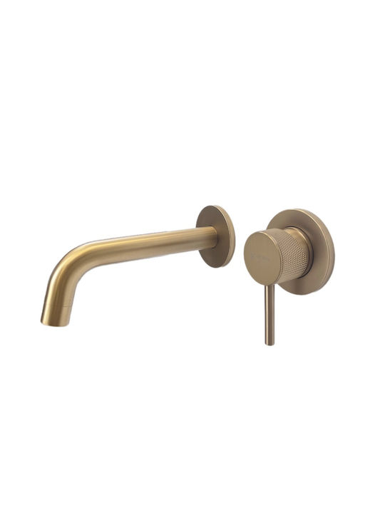Katsamakos Built-in Battery Mixer for Bathroom Sink Silver