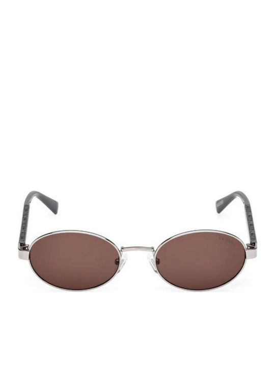 Guess Damen Sonnenbrille mit Silber Metall Gestell und Lila Linse GU00232 81Y