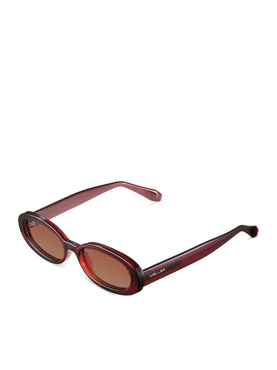 Meller Kai Unisex Sunglasses with Red Frame and Red Lens KAI-MAROONGBROWN