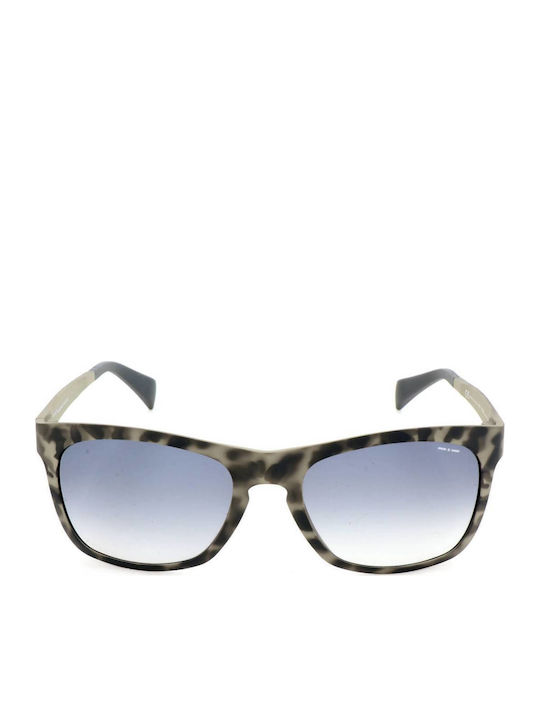 Italia Independent Men's Sunglasses with Gray Plastic Frame and Light Blue Gradient Lens 0112.096.000