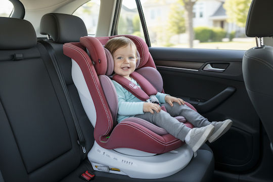 Buf Boof Twt Plus Deluxe Детско Столче за Кола i-Размер с Isofix Red 0-36 кг