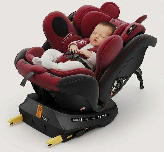 Buf Boof TWT Plus Deluxe Bear Baby Car Seat i-Size with Isofix Red