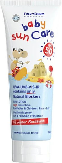 Frezyderm Baby Sun Care SPF50 Waterproof Infant Sunscreen Set Emulsion for Face & Body 100ml & Gift 50ml