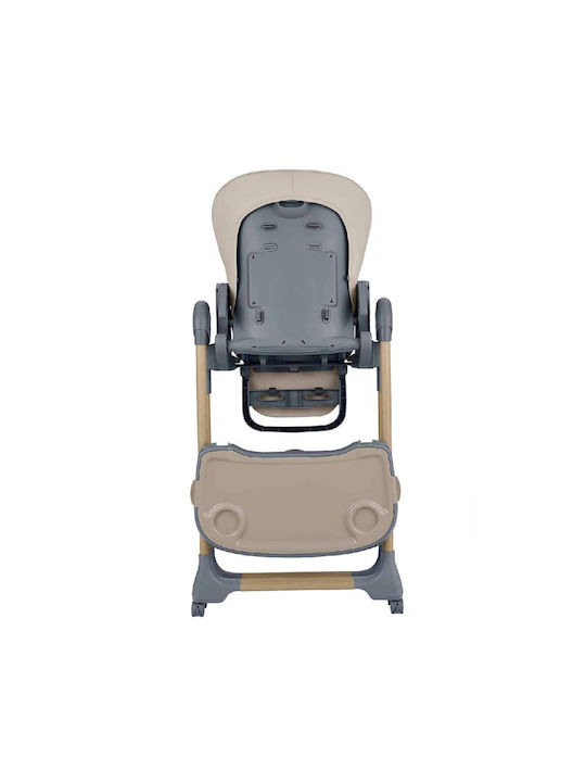 Kikka Boo Olive 2 Αναδιπλούμενο Καρεκλάκι Φαγητού Beige