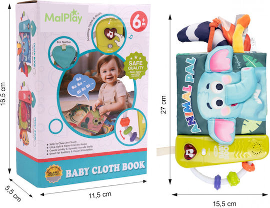 MalPlay Carte de Activități cu Muzică și Lumină pentru 6+ Luni