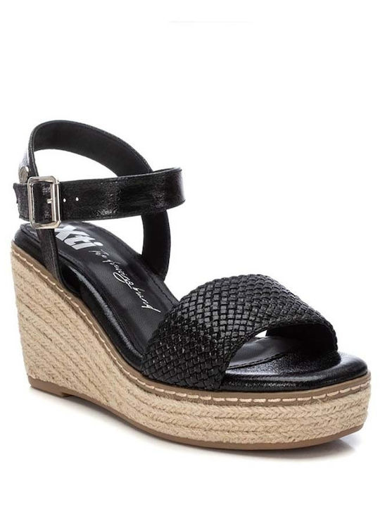 Platforme Dama Tip Espadrile Negre
