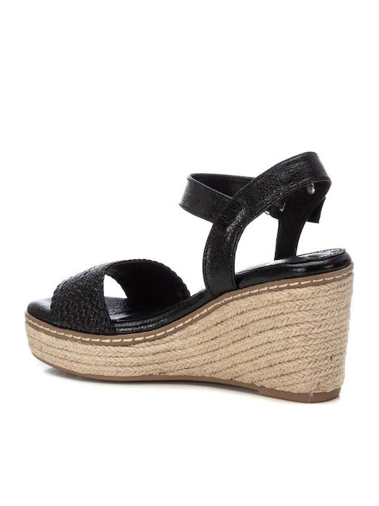 Platforme Dama Tip Espadrile Negre