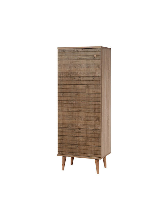 Soho Wooden Shoe Organizer with 8 Shelves Sonoma 50x38x135cm
