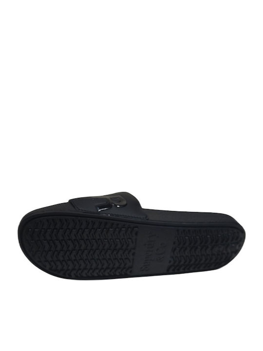 Men's Black Slides