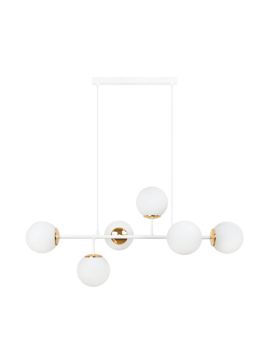 Light Home Κρεμαστό Φωτιστικό Χρυσό με Ντουί E14