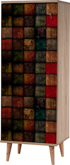 Ξύλινη Alvaro με 8 Ράφια 50x38x135cm