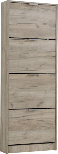 Ξύλινη Base 14 με 4 Ράφια 58x18x155.5cm Ξύλινη Base 14 με 4 Ράφια 58x18x155.5cm