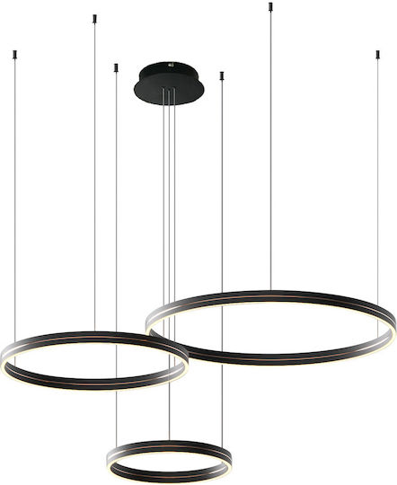 LED Κρεμαστό Φωτιστικό Μαύρο LED Κρεμαστό Φωτιστικό Μαύρο