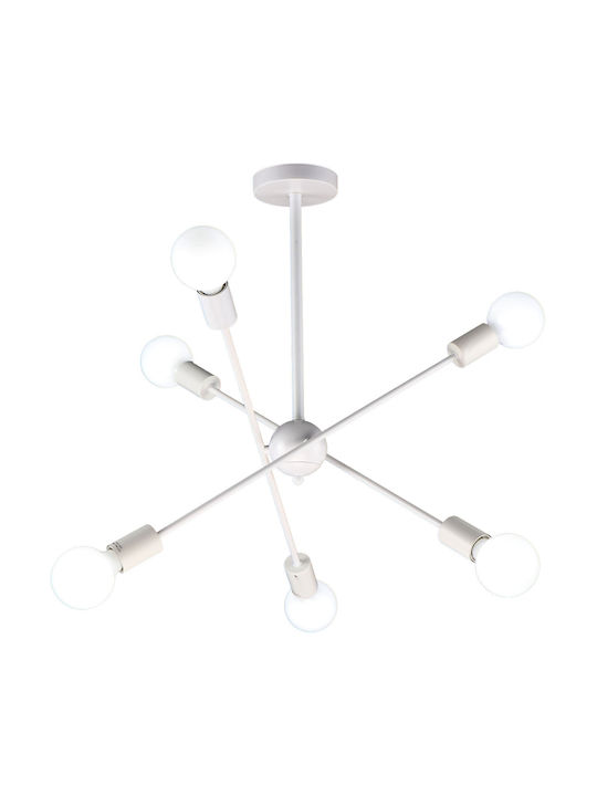 Home Lighting Gwen Pendant Light White with Socket E27 75x75x57cm