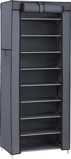 Υφασμάτινη με 9 Ράφια Γκρι 58x28x160cm RXJ10G Υφασμάτινη με 9 Ράφια Γκρι 58x28x160cm RXJ10G