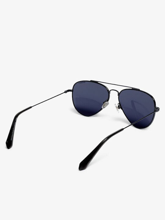 Superdry Unisex Sunglasses with Gray Metallic Frame and Blue Lenses W9710052A-K5M