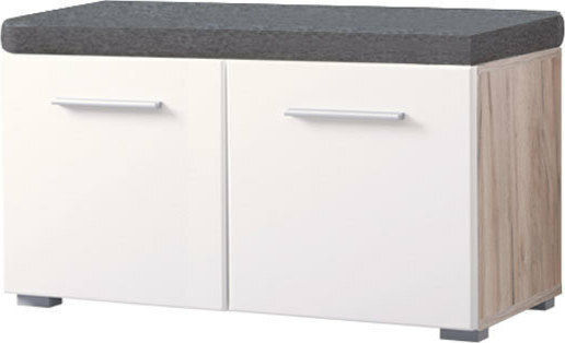 Ξύλινη Beny Kom 760 με 1 Ράφι Grey Oak-Λευκή Λάκκα 79x35x45cm 11008559 Ξύλινη Beny Kom 760 με 1 Ράφι Grey Oak-Λευκή Λάκκα 79x35x45cm 11008559