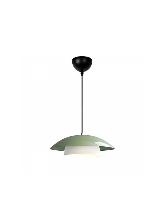 GloboStar Aura Pendant Light Green Bell with Socket E27 31x31x27cm