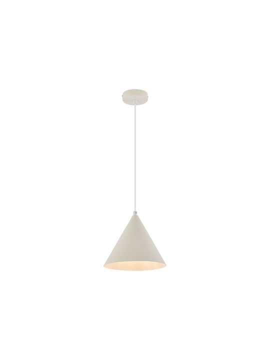 Braytron Pendant Light White with Socket E27 22x22cm