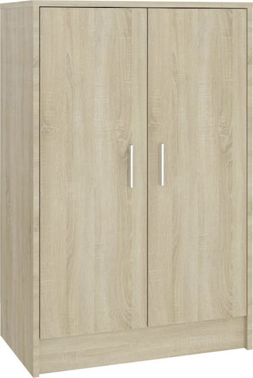 Ξύλινη Παπουτσοθήκη με 6 Ράφια Sonoma Δρυς Μ60xΠ35xΥ92cm