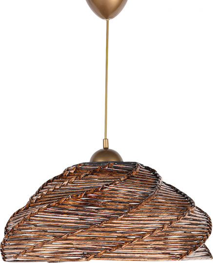 HomeMarkt Ovale Lumini Suspendate Maro Boem cu Bază de Bec E27 36x36x65cm