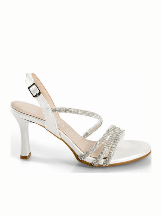 Leather Heels White