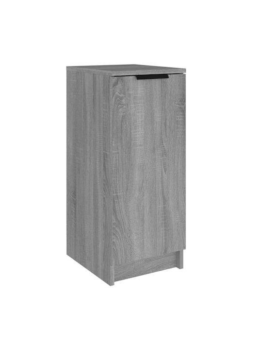 Wooden Shoe Organizer with 4 Shelves Grey 30x35x70cm