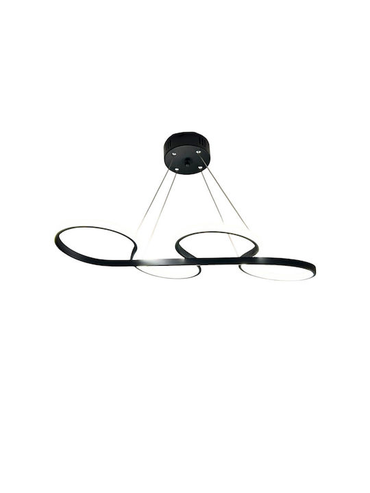 Epiplo-Fos Hängelampe Schwarz 65x35x80cm.
