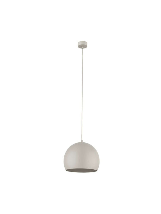 TK Lighting Κρεμαστό Φωτιστικό Μπεζ με Ντουί E27 27x160εκ.